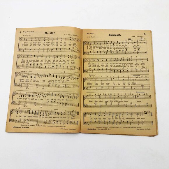 Hope of the World A christmas Service Sunday School 30 pages 1927 - Picture 4 of 7